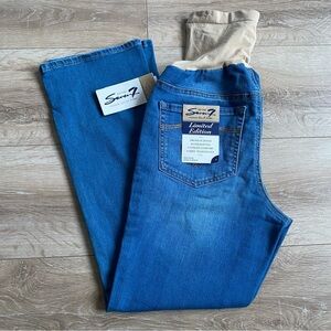 NWT Seven7 Maternity Jeans size 6 mid rise‎ ankle boot cut denim